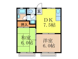 阪口ハイツの物件間取画像